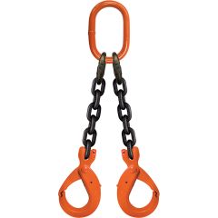 CM 1/2"x11' Type DOSL 2-Leg Grade 100 Chain Sling (Self-Locking Hooks)
