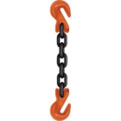CM 1/2" x 16' Type SGG 1-Leg Grade 100 Chain Sling (Grab Hook Both Ends)