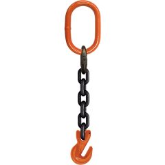 CM 1/2" x 13' Type SOG 1-Leg Grade 100 Chain Sling (Oblong Ring / Grab Hook)