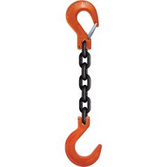 CM 1/2" x 10' Type SSF 1-Leg Grade 100 Chain Sling (Sling Hook / Foundry Hook)