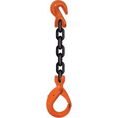 CM 1/2" x 10' Type SSLG 1-Leg Grade 100 Chain Sling (Self-Locking Hook / Grab Hook)