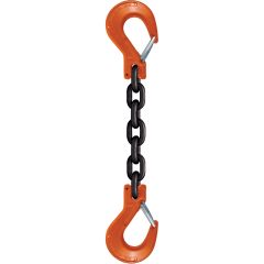 CM 1/2" x 17' Type SSS 1-Leg Grade 100 Chain Sling (Sling Hook Both Ends)