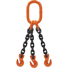 CM 1/2"x12' Type TOG 3-Leg Grade 100 Chain Sling (Grab Hooks)