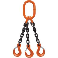 CM 1/2"x4' Type TOS 3-Leg Grade 100 Chain Sling (Sling Hooks)