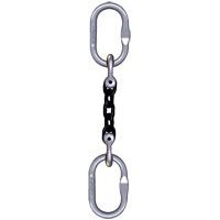 Crosby 1/2" x 10' Type CO 1-Leg Grade 100 Chain Sling (Oblong Ring Both Ends)