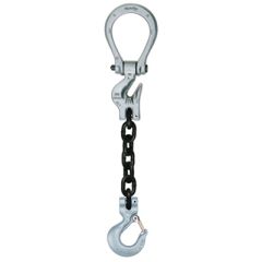 Crosby 1/2" x 10' Type ESOS Adjustable 1-Leg Grade100 Chain Sling (Adjustable Ring / Sling Hook)
