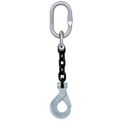 Crosby 1/2" x 10' Type SOSL 1-Leg Grade 100 Chain Sling (Oblong Ring / Self-Locking Hook)