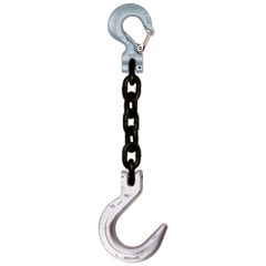 Crosby 1/2" x 10' Type SSF 1-Leg Grade 100 Chain Sling (Sling Hook / Foundry Hook)