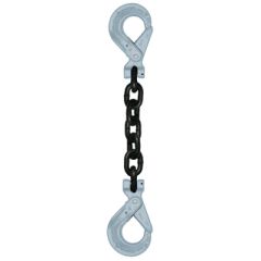 Crosby 1/2" x 10' Type SSLSL 1-Leg Grade 100 Chain Sling (Self-Locking Hook Both Ends)