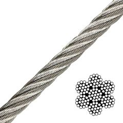 3/32X5000' 7X19 Stainless Steel Aircraft Cable T316