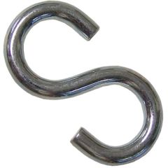 1/4" x 2-1/4" S-Hook - Zinc Plated