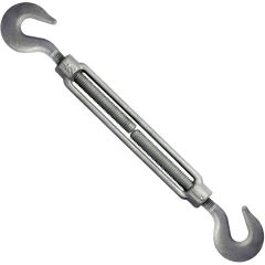 Forged Hook & Hook Turnbuckle 1/2" x 12" - Hot Dip Galvanized