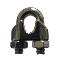 3/16" Type 304 Stainless Steel Malleable Type Wire Rope Clip