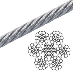 Union 1/2" Flex-X 6 Premium Wire Rope (MBS 15.30 tons)