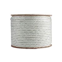 3/8" White 3-Strand Nylon Rope - 100'