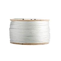#12 (3/8") White Solid Braid Nylon Rope - 500'
