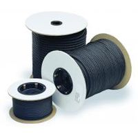 #4 (1/8") Uncoated Black Cotton Tie Line - 3000'