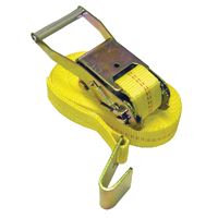 2" x 27' Ratchet Strap with Flat Hooks - 3335 lbs WLL