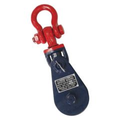 Snatch Block 8 ton 6" with Shackle for 3/4" Wire Rope