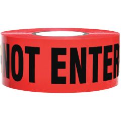 Red 'Danger Do Not Enter' Tape - 3" x 300' (2mil Thick)
