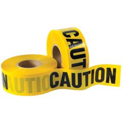 Yellow 'Caution' Tape - 3" x 1000' (2mil Thick)