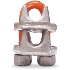 CM 1-1/8" Drop Forged PiggyBack Wire Rope Clip - Hot Dip Galvanized