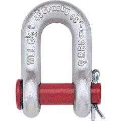 Crosby 1/4" G-215 Round Pin Chain Shackle (WLL 0.50 ton)