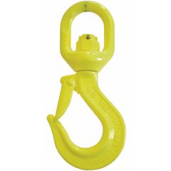 GrabiQ 1/2" LKN-13-10 Grade 100 Swivel Hoist Hook (15,000 lbs WLL)
