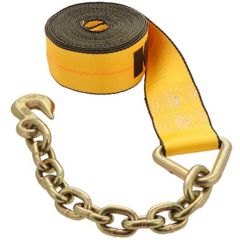 Kinedyne 3" x 27' Winch Strap with Chain Anchor (5400 lb WLL)