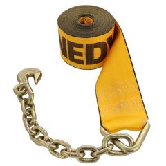 Kinedyne 4" x 27' Winch Strap with Chain Anchor (5400 lb WLL)