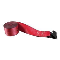 Kinedyne 4" x 30' Winch Strap with Flat Hook - Red (5400 lb WLL)