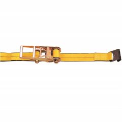 Kinedyne 3" x 27' Long Handle Ratchet Strap with Flat Hooks (5400 lb WLL)