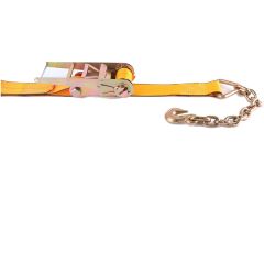 Kinedyne 3" x 27' Long Handle Ratchet Strap with Chain Anchors (5400 lb WLL)