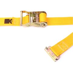 Kinedyne 2" x 12' Ratchet Strap with E/A Spring Fitting - 1000 lbs WLL