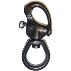 Wichard HR Stainless Large Bail Snap Shackle 5-1/2" - Black