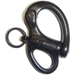 Wichard HR Stainless Fixed Eye Snap Shackle 1-31/32" - Black