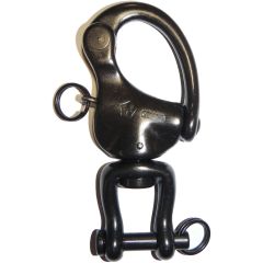 Wichard HR Stainless Swivel Clevis Snap Shackle 3-7/8" - Black