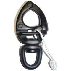 Wichard HR Stainless Quick Release Swivel Eye Snap Shackle 3-1/2" - Black