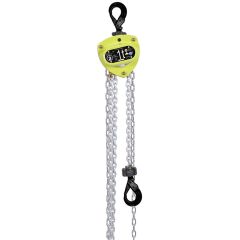 AMH MA010-15-13UL Manual Hand Chain Hoist 1 Ton 15' Lift (Self-Locking Hooks)