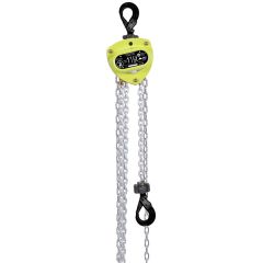 AMH MA015-20-18UVL Manual Hand Chain Hoist 1-1/2 Ton 20' Lift with Overload Protection (Self-Locking Hooks)