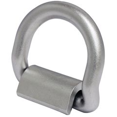 3/4" Type 316 Stainless Weld-On Bent Lashing "D" Ring (WLL 6500 lbs)