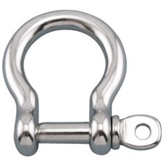 1/4" Type 316 Stainless Screw Pin Bow Shackle (WLL 750 lbs)