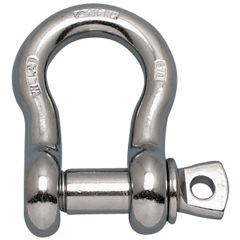 3/16" Type 304 Stainless Screw Pin Anchor Shackle (WLL 0.33 ton)