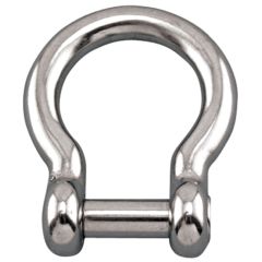 5/16" Type 316 Stainless No-Snag Screw Pin Bow Shackle (WLL 1000 lbs)