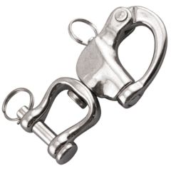 5.00" Heavy Duty Stainless Pin Release Snap Shackle with Swivel Jaw (WLL 2000 lbs)
