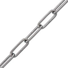 Stainless Steel (T304) Long Link Chain S6 1/8"