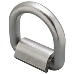 5/8" Type 316 Stainless Weld-On Lashing "D" Ring (WLL 4500 lbs)