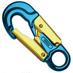 ProClimb Aluminum Snap Hook - 2-Stage Locking - Blue