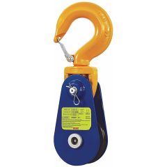 Yoke 8-502 Light Snatch Block with Hook 8 Ton (8" Sheave, 16mm-19mm Wire Rope)