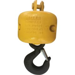 Miller Lifting Products 10O200 Top Swiveling Overhaul Ball, Clevis to Hook (WLL 10 ton